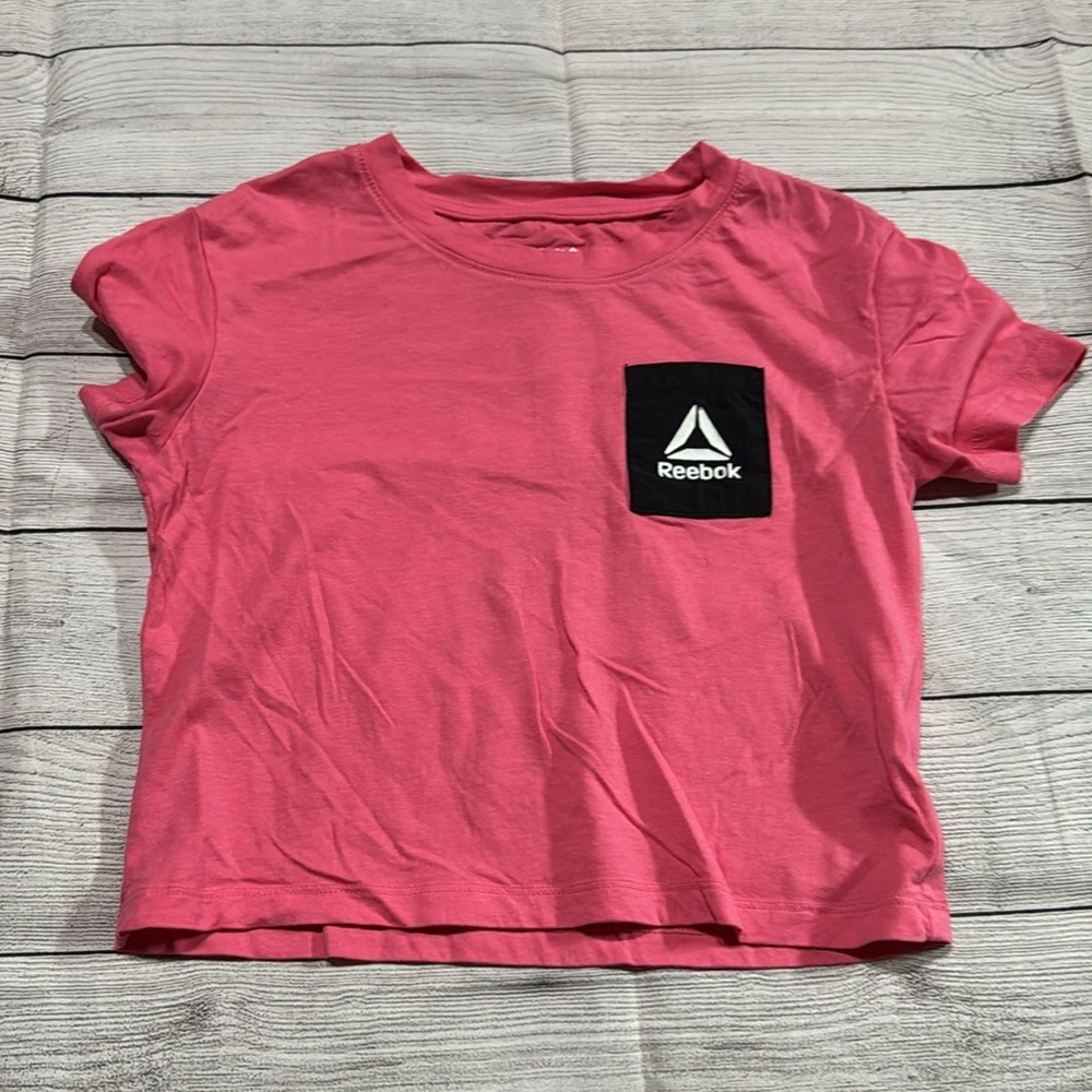 Reebok Coral Short Sleeve Shirt with Black Logo Pocket size 6X